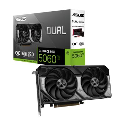 ASUS DUAL-RTX5060TI-O16G, 16Gb, 128Bit, GDDR7, 1xHDMI, 3xDP GAMING Ekran Kartı