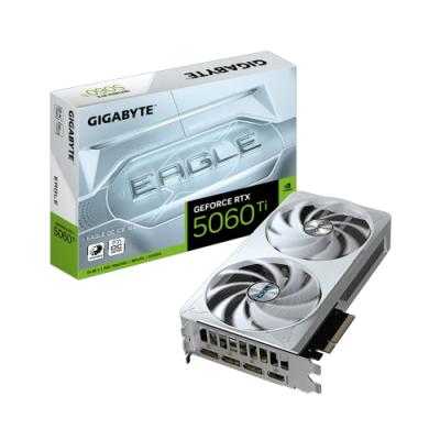 GIGABYTE GV-N506TEAGLE OC ICE-16GD, RTX5060TI, EAGLE OC ICE, 16Gb, GDDR7, 128BIT, 2 Fanlı, 1xHDMI, 3xDP, GAMING Ekran KARTI