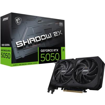 MSI GEFORCE RTX 5050 8G SHADOW 2X OC 8GB GDDR6 128B DX12 PCIE 5.0 X16 (3XDP 1XHDMI)