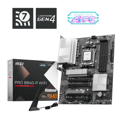 MSI MB PRO B840-P WIFI AM5 DDR5 8000MHZ(OC) HDMI 2x M.2 USB 10Gbs 2.5G LAN WI-FI 7 ATX
