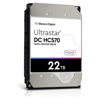 WD Ultrastar 3.5 inc 22TB 7200RPM 512MB HC570 0F48155 WUH722222ALE6L4 Sabit Disk