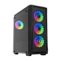 FRISBY Gamemax Raptor GC-9250G 650W Mid Tower Gaming Kasa Temperli Cam 4x RGB Led Fan