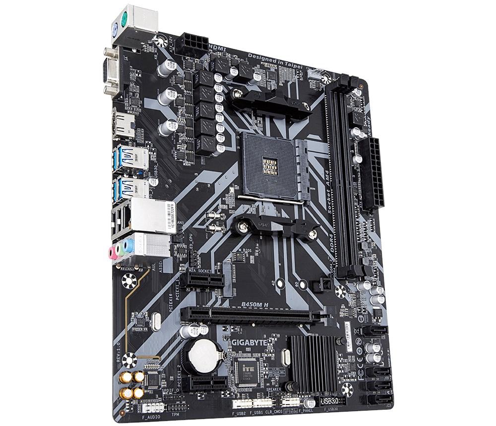 Gigabyte b450m h установка m2