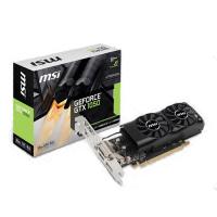 MSI 2gb nVidia GTX1050 2GT LP DDR5 128bit HDMI DVI DisplayPort 16X (PCIe 3.0) 75w 350w 7.0ghz Low Profile