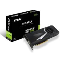 MSI 8gb nVidia GTX1080 Aero 8G OC DDR5 256bit HDMI DVI 3x DisplayPort 16X (PCIe 3.0) 180w 500w 10.0ghz