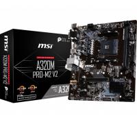 MSI AM4 A320 DDR4 A320M Pro-M2 v2 4x Sata 1x M2 Sata HDMI DVI AMD Ryzen Graphics 3x (PCIe) mATX