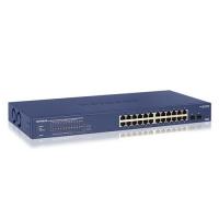 NETGEAR 24 Port (24 PoE) GS724TP-200EUS 10/100/1000 2x SFP Gigabit Switch (190W)