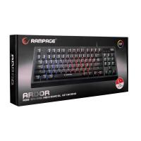 RAMPAGE KB-R320 ARDOR USB Q Trk RGB Led Aydınlatmalı Mekanik Mavi Switch Siyah Gaming Klavye