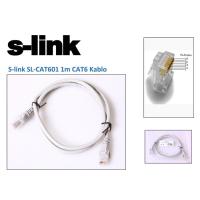 S-LINK 1metre CAT6 Utp SL-CAT601 Gri Patch Kablo