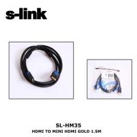 S-LINK SL-HM35 Hdmi to Mini Hdmi ( 1.5 Metre ) Altın Uç 24K Görüntü Kablosu