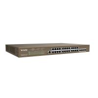 TENDA 24port 410W FULL PoE TEG5328P-24-410W GIGABIT 4X SFP Yönetilebilir Switch RackMount