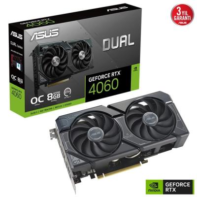 ASUS RTX4060 8GB DUAL RTX4060-O8G-EVO GDDR6 128bit HDMI DP PCIe 4.0