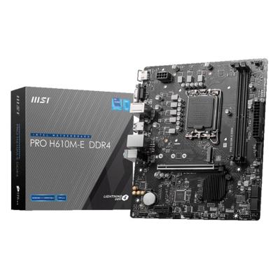 MSI Pro H610M-E DDR5 1700P Vga Hdmi