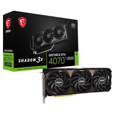 MSI RTX 4070 Ti SUPER 16G SHADOW 3X OC 256Bit GDDR6X Ekran Kartı