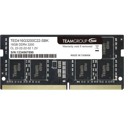 TEAM Elite 16gb Ddr4 3200mhz Cl22 Ted416g3200c22-s01 Sodimm Ram